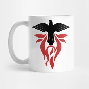 A dove in a flame of fire is a symbol of the Holy Spirit Mug